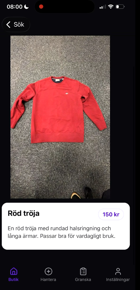 App: vara synlig i butik vy 2