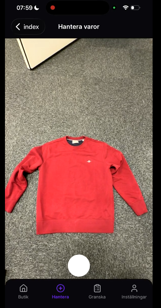 App: ta bild på varan